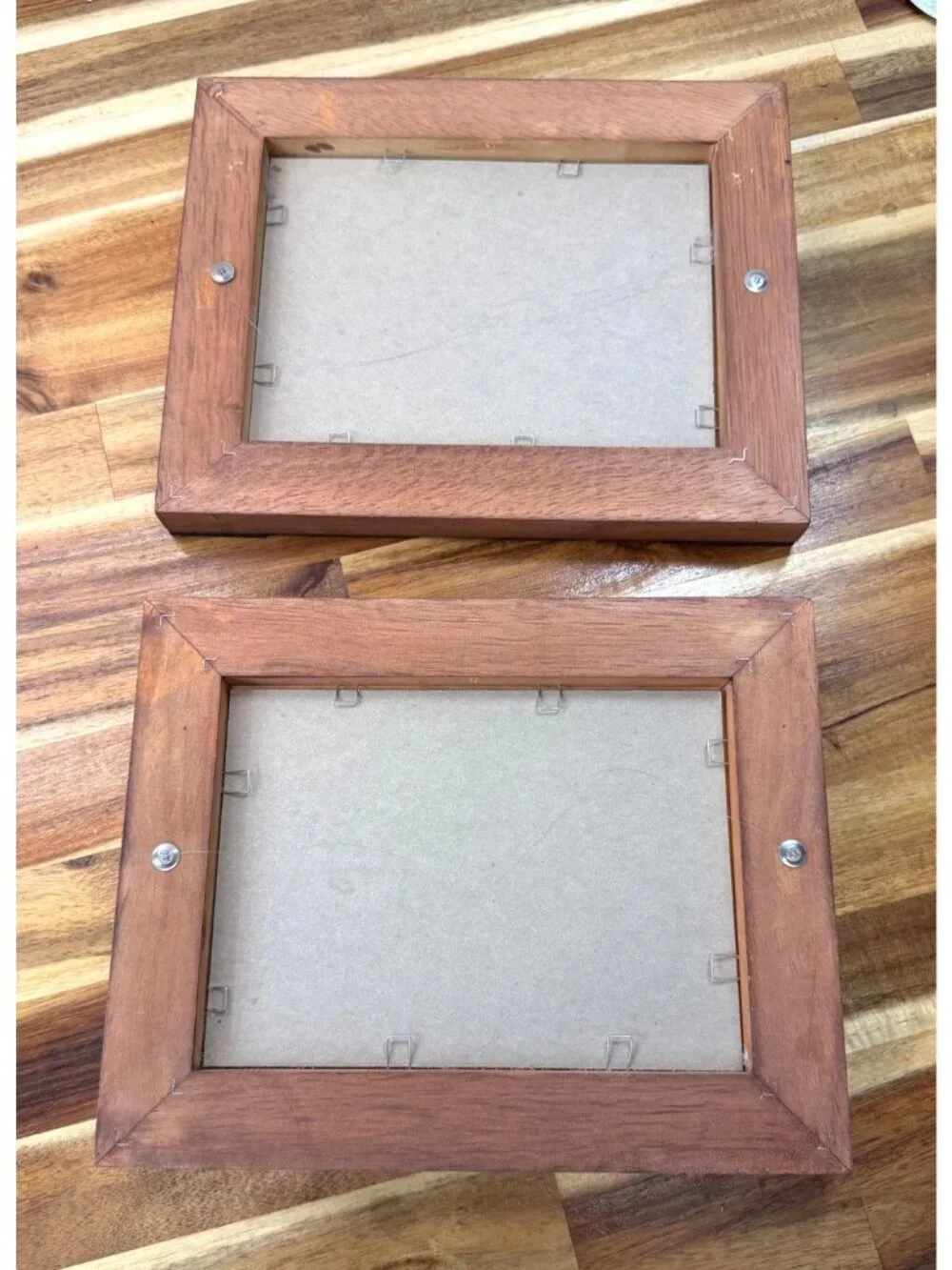 Vintage Primitive Folk Art Framed Prints Set - Pig & Sheep Pasture